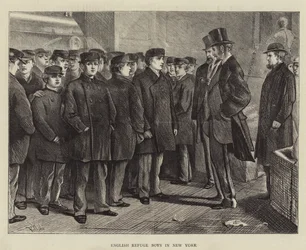 Garçons réfugiés anglais à New York